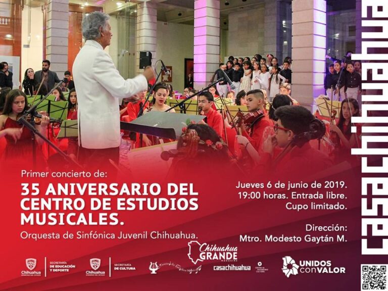 Cartel 35 aniversario del centro de estudios musicales