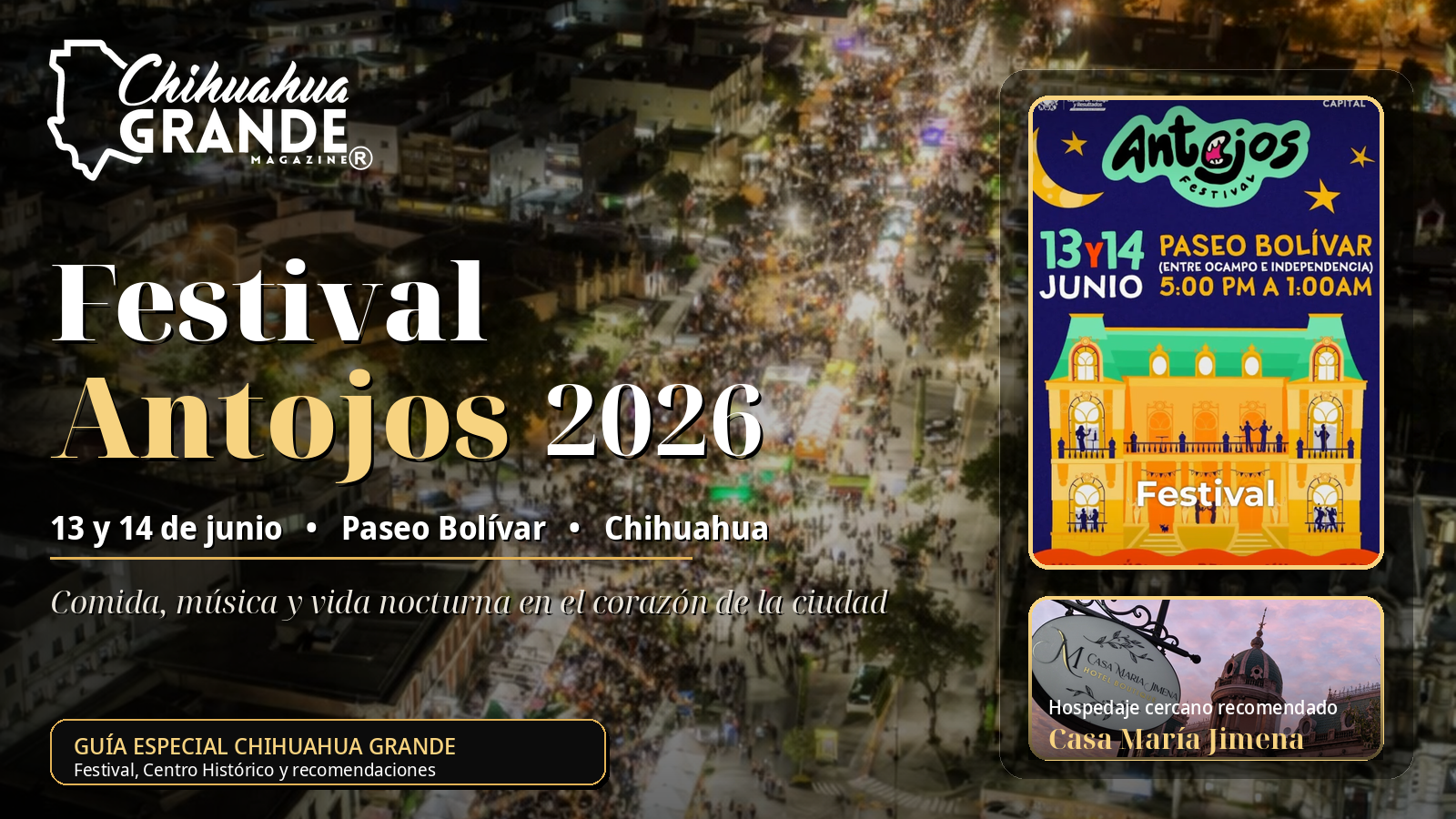 Cartel Festival Antojos 2026